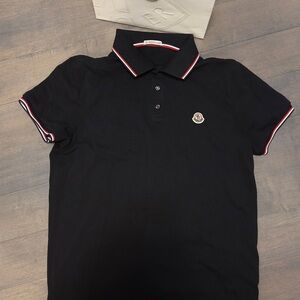 Moncler Black Polo Shirt